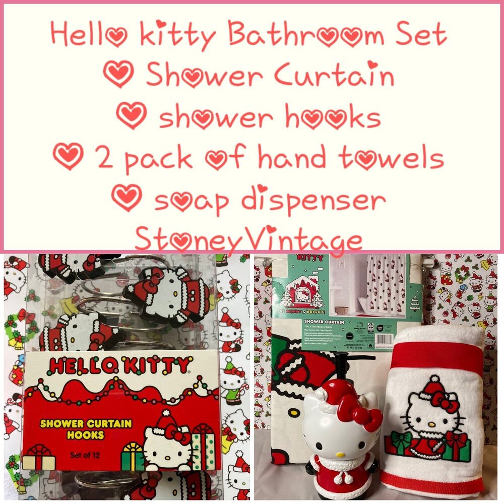 Hello kitty christmas bathroom bundle